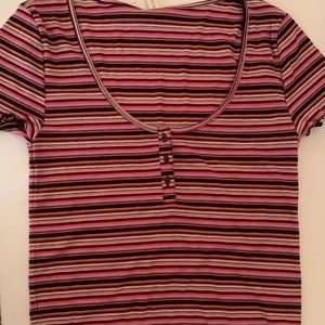Colorful striped t-shirt